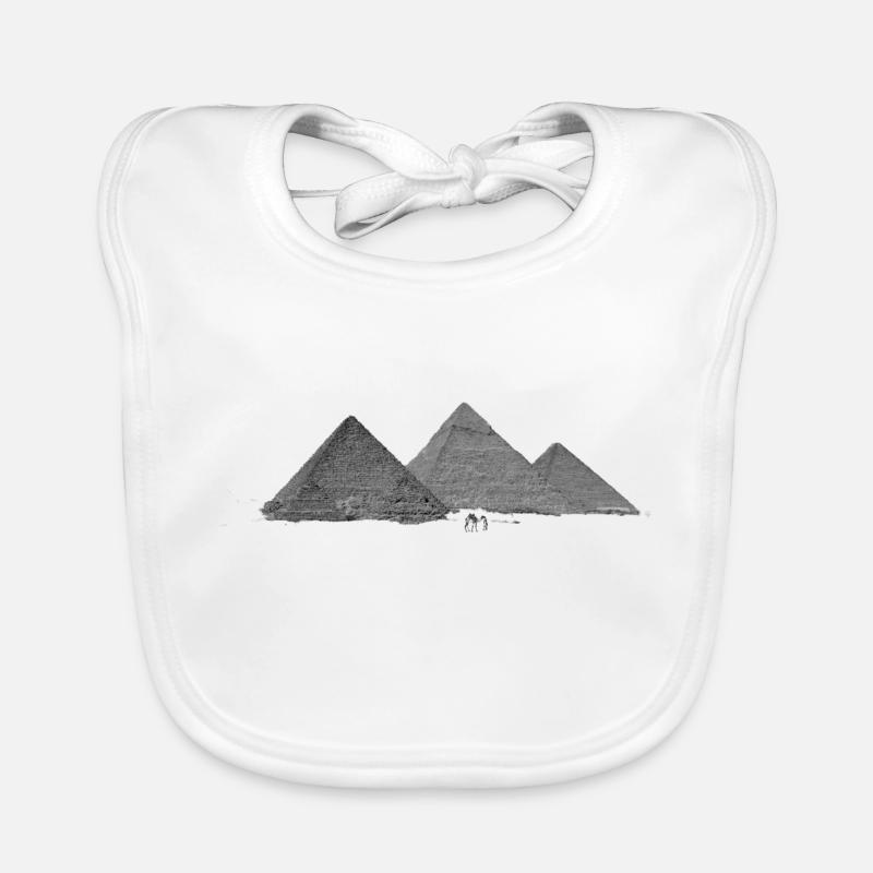 Die Pyramiden von Gizeh Baby Bio-Lätzchen
