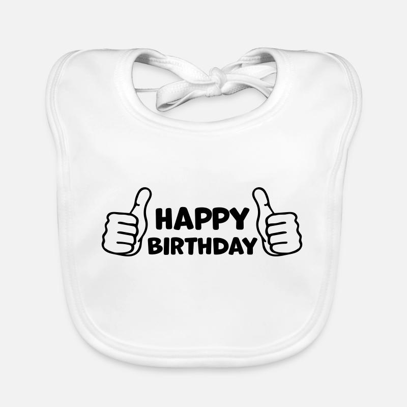 Anniversaire Pouce levé Bavoir bio Bébé