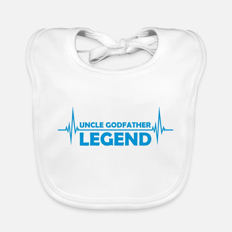 Uncle Godfather Legend Quote Organic Baby Bibs