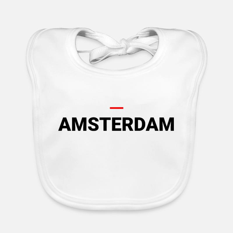 AMSTERDAM - Baby Bio-Lätzchen - Weiß