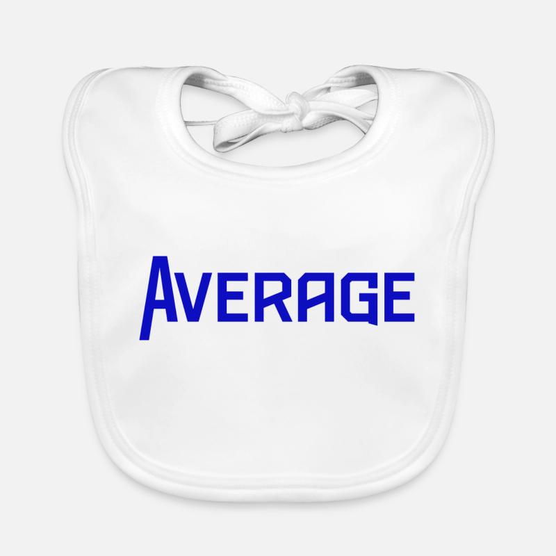 Average Average Font Word Organic Baby Bibs