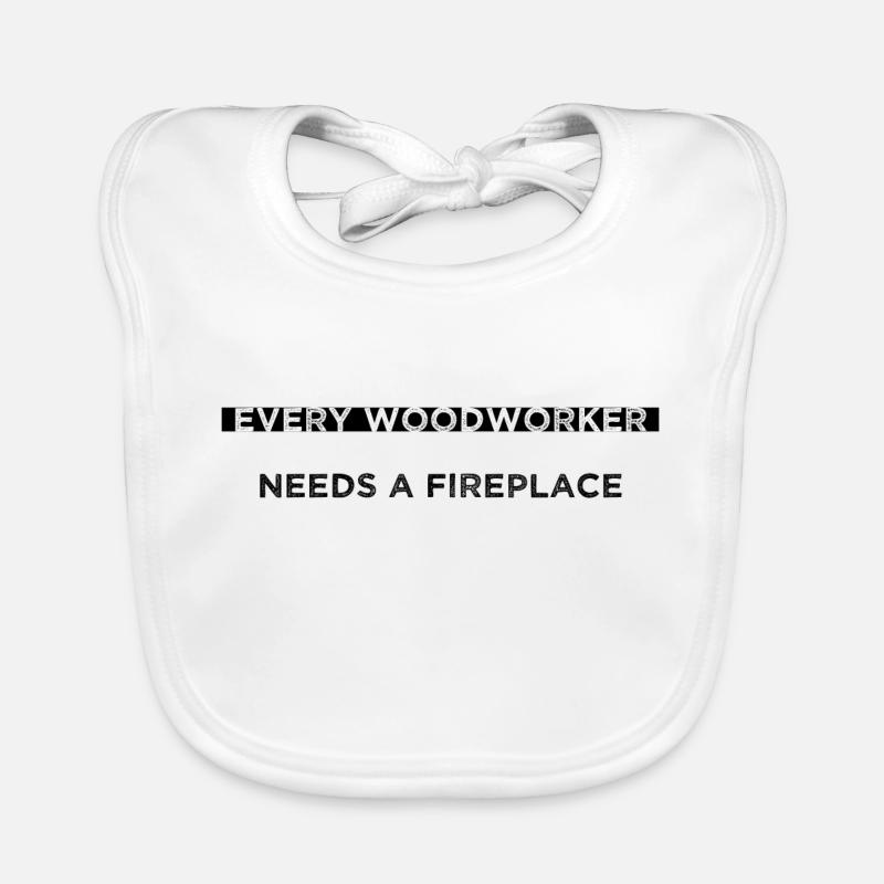 Plombier Bûcheron Casque de sécurité génial Tronçonneuse Bavoir bio Bébé