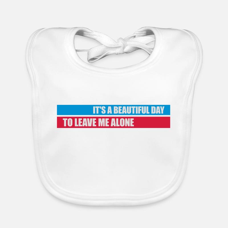 leave me alone day Baby Bio-Lätzchen