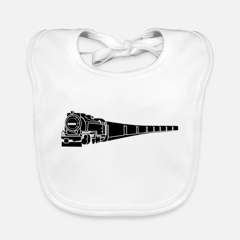 vinted retro railway train Baby Bio-Lätzchen