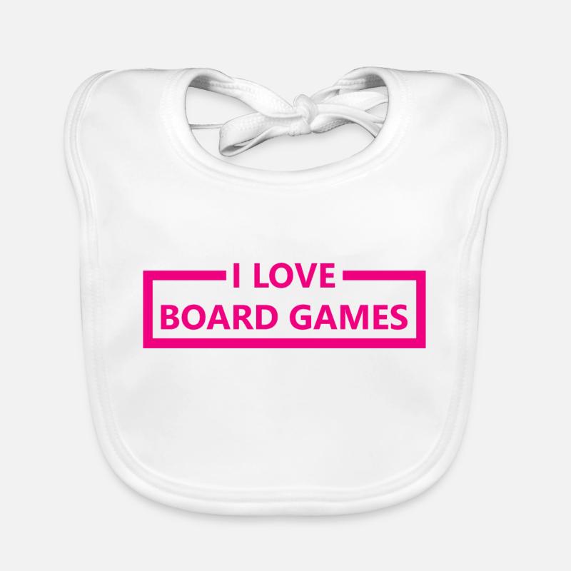 Boardgame Chess Backgammon Game Night Organic Baby Bibs