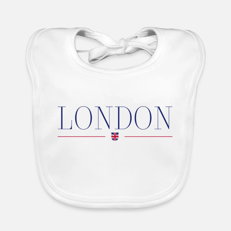 J’adore Londres, Angleterre Bavoir bio Bébé