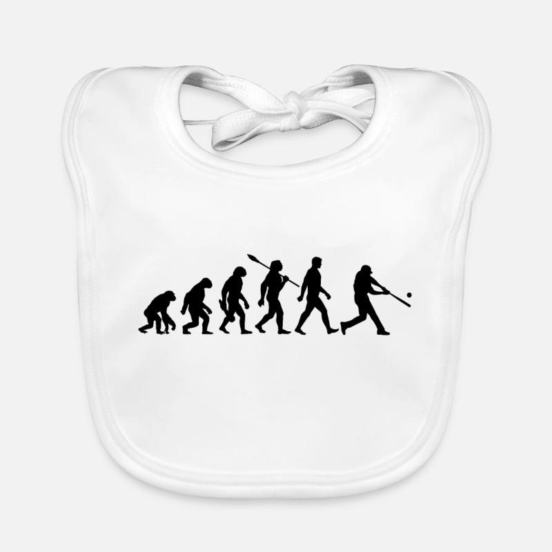 Evolution Baseball Batter Organic Baby Bibs
