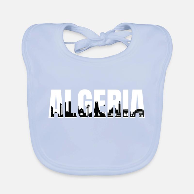 Algérie villes et monuments Bavoir bio Bébé