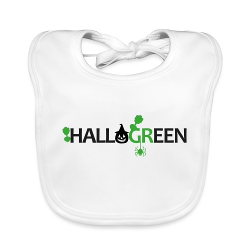 Hallogreen - Halloween-Motiv für Gärtner - Baby Bio-Lätzchen
