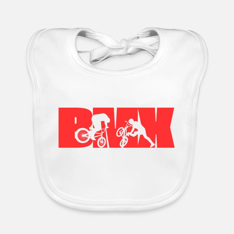 BMX - Baby Bio-Lätzchen - Weiß