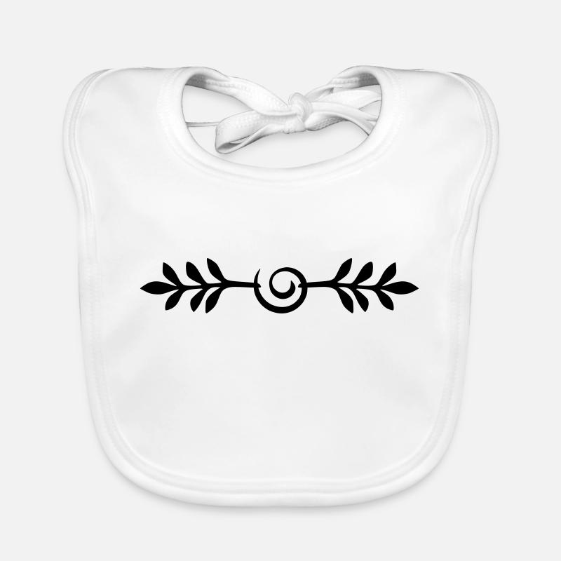 Squiggles Twig Line Organic Baby Bibs