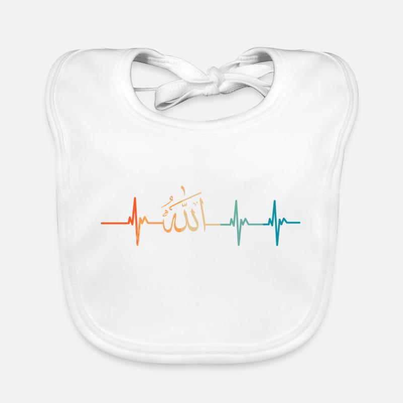 Battement de cœur allah Bavoir bio Bébé