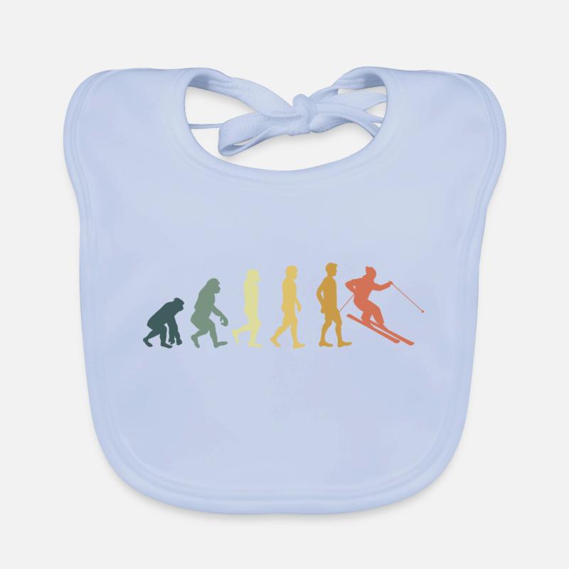 Evolution skieur Bavoir bio Bébé