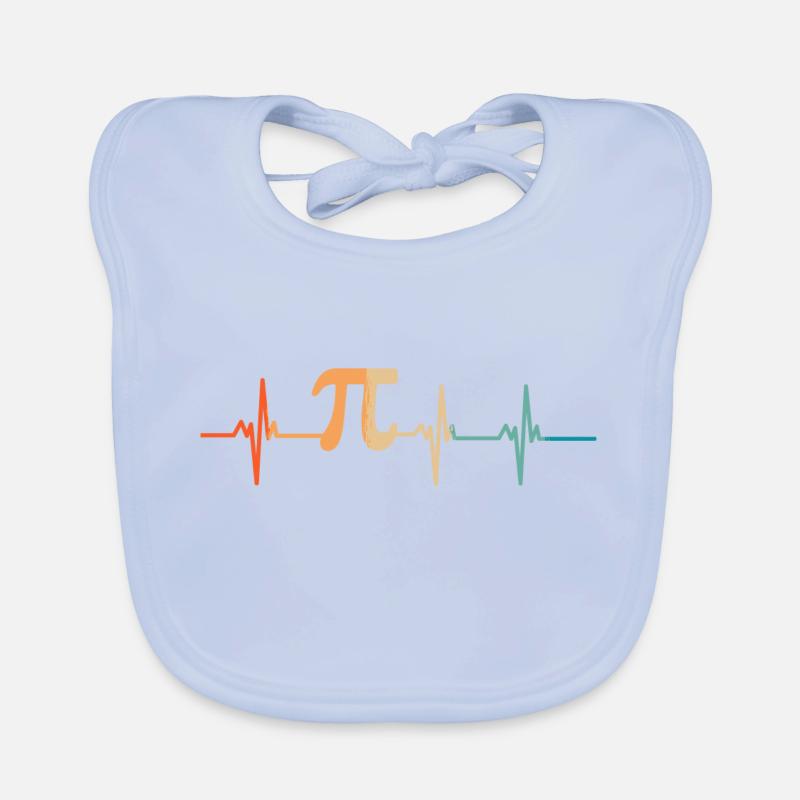 Battement de cœur Pi maths Bavoir bio Bébé