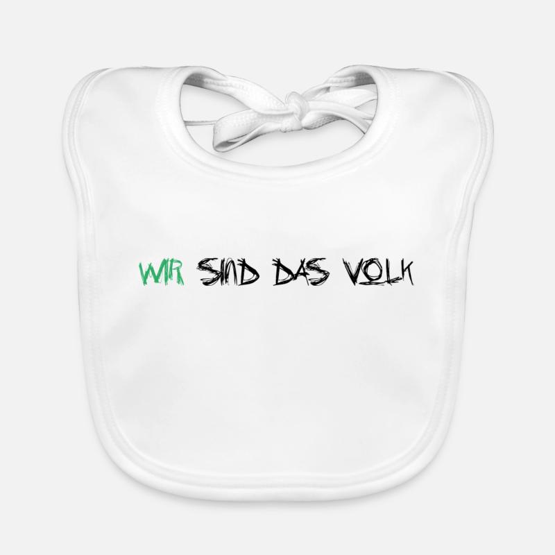 Wir sind das Volk Baby Bio-Lätzchen