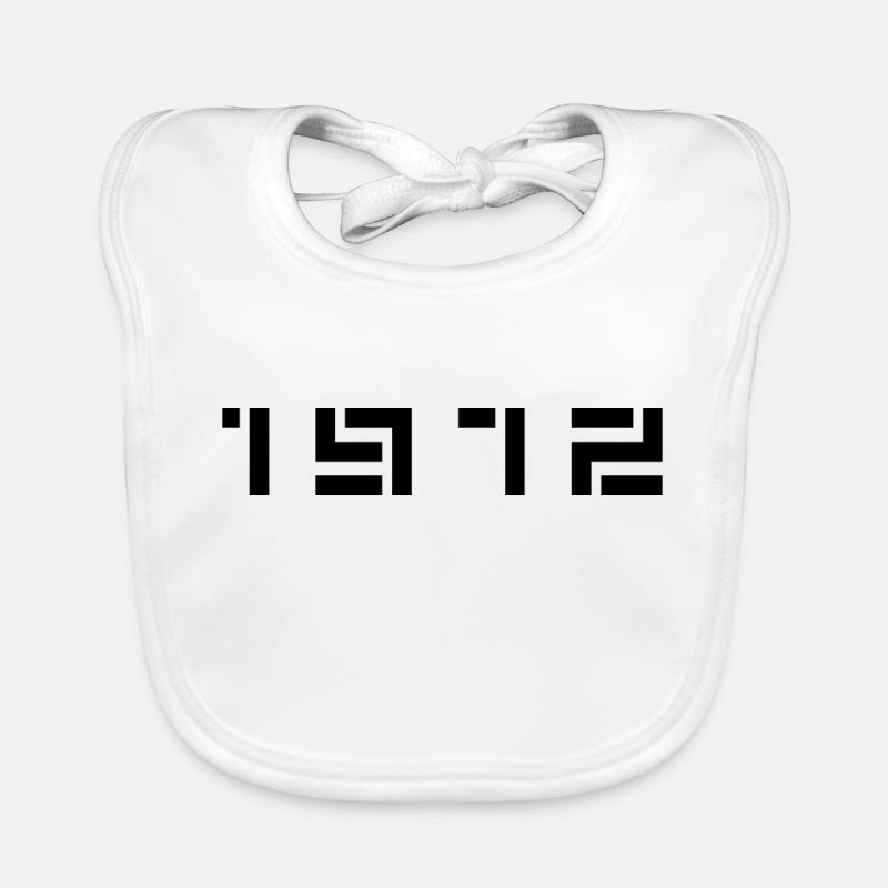 Année de naissance Anniversaire Né(e) en 1972 Bavoir bio Bébé
