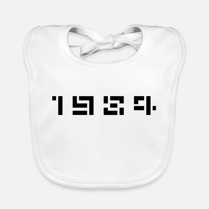 Année de naissance Anniversaire Né(e) en 1984 Bavoir bio Bébé