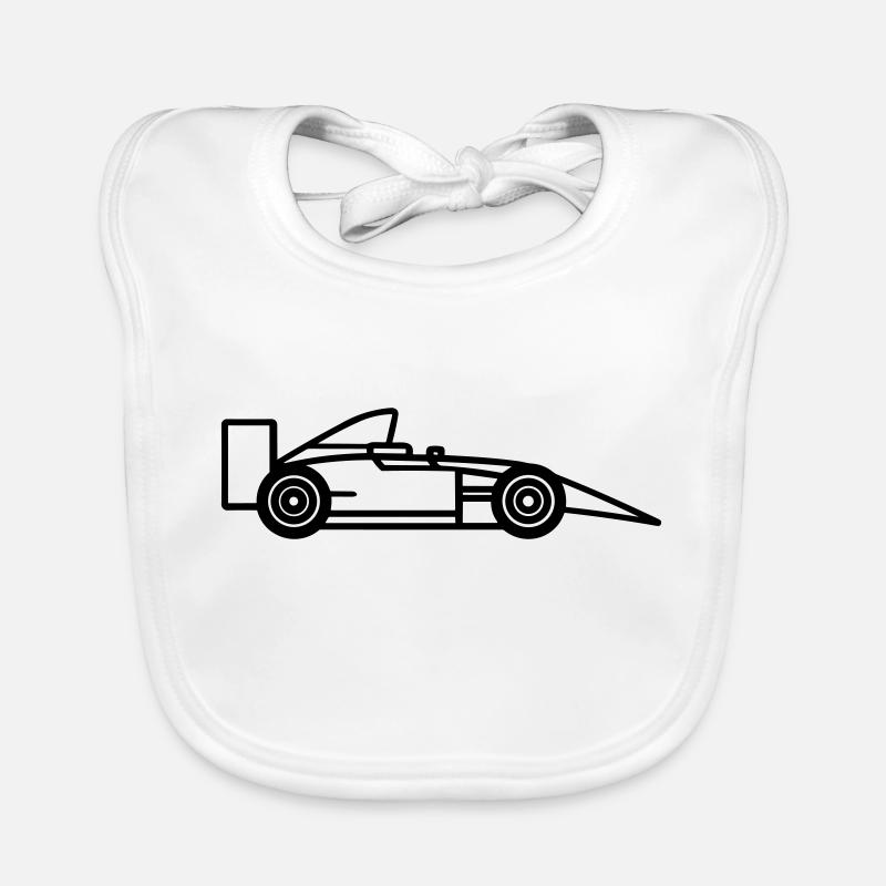 voiture de course Bavoir bio Bébé