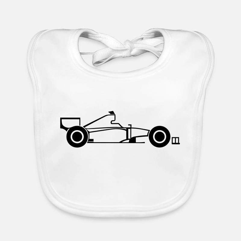 Voiture de course Bavoir bio Bébé