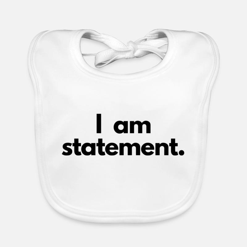 Je suis une déclaration Bavoir bio Bébé