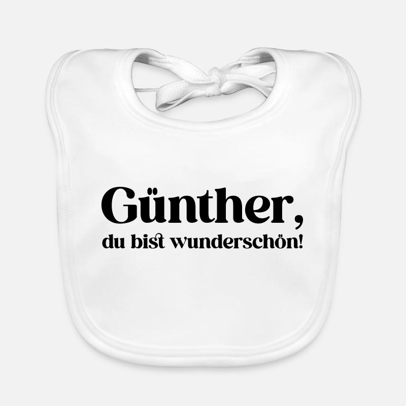 Günther, du bist wunderschön! Baby Bio-Lätzchen