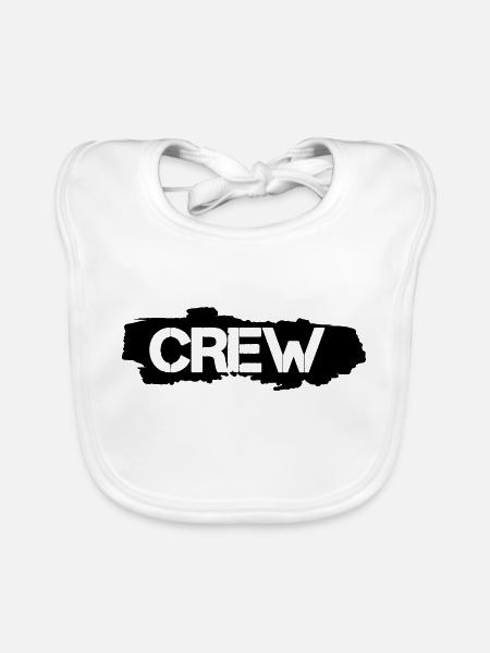 crew - Baby Bio-Lätzchen - Weiß - Vorne