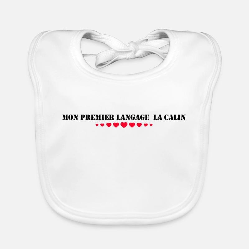 Mon premier langage : le câlin Bavoir bio Bébé