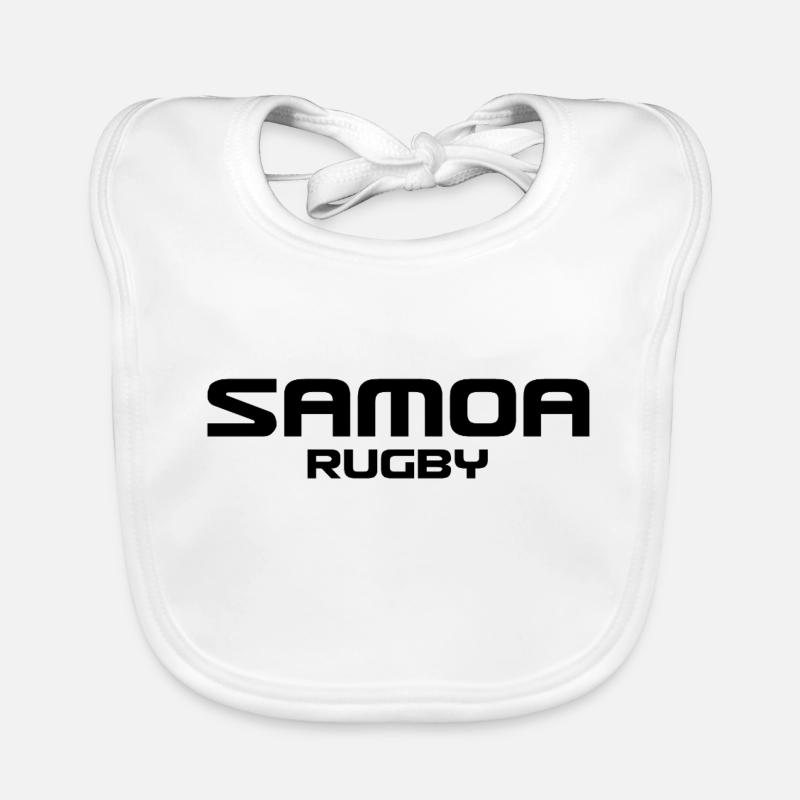 Samoa Rugby - South Seas - Polynesia Organic Baby Bibs
