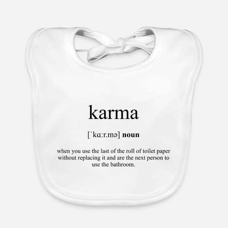 Karma Definition Dictionary Baby Bio-Lätzchen
