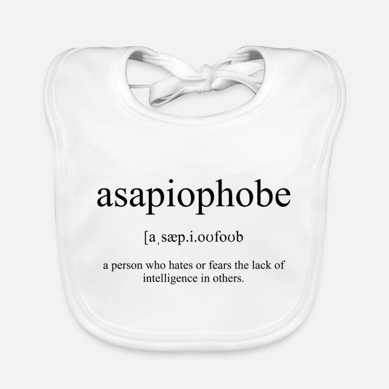 Asapiophobe Definition Dictionary Baby Bio-Lätzchen