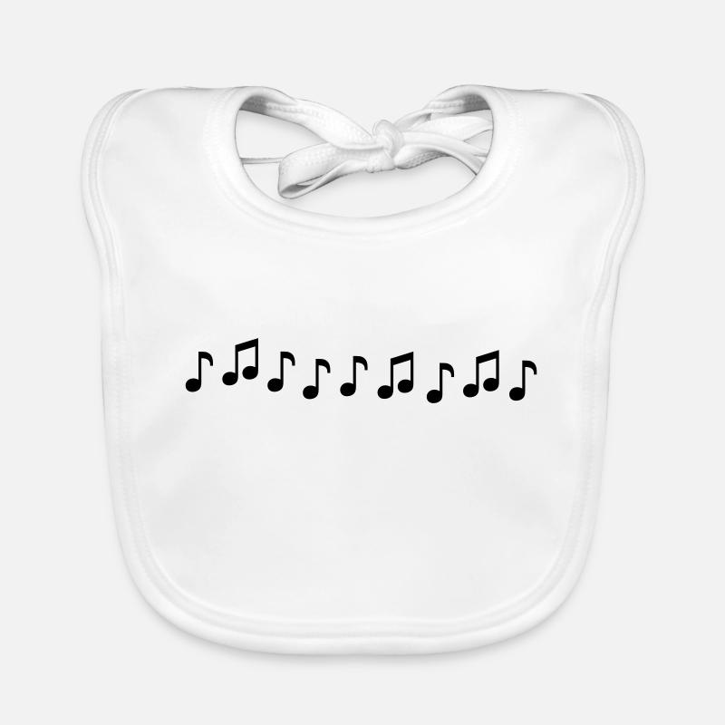 Musical Notes Organic Baby Bibs