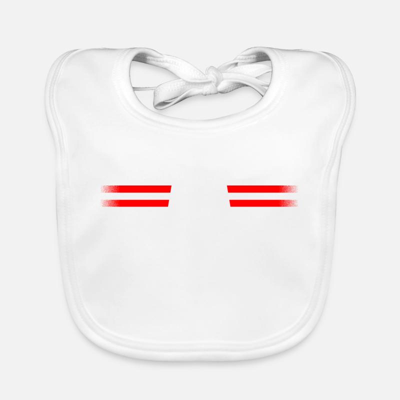 Autriche Drapeau / bannière 006 conceptions rondes Bavoir bio Bébé