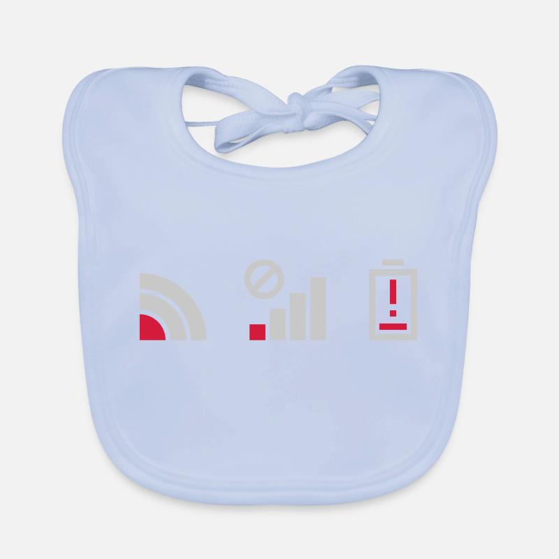 Cellular no connection battery Organic Baby Bibs