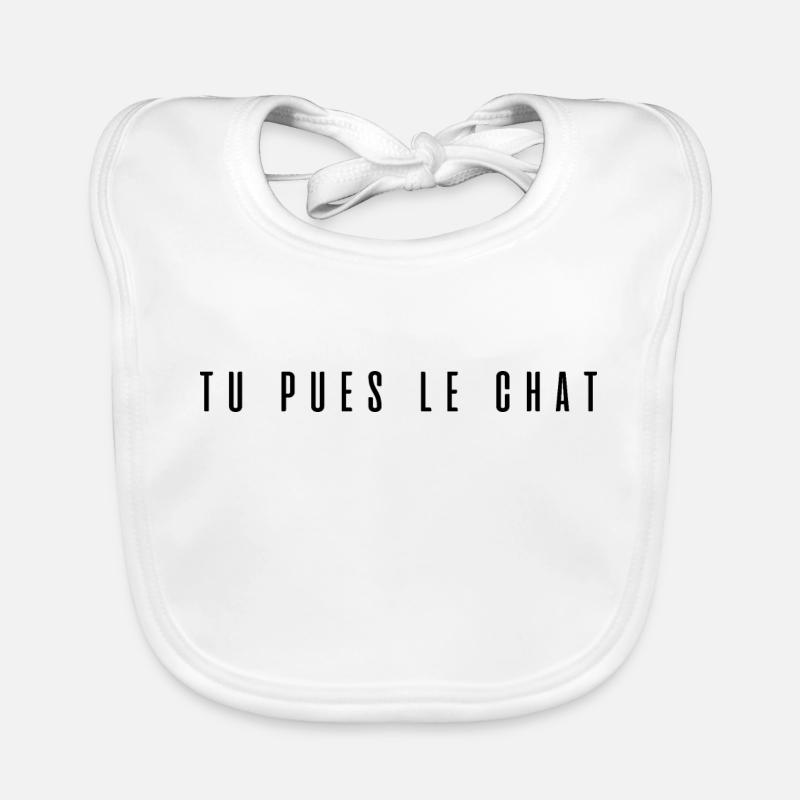 tu pues le chat Bavoir bio Bébé