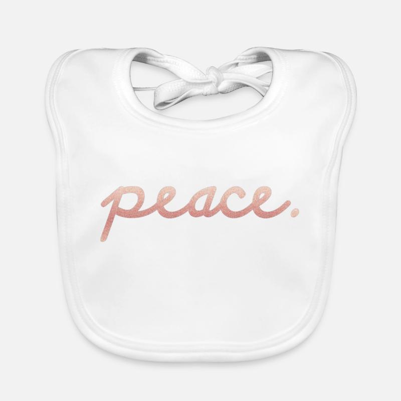 peace. Baby Bio-Lätzchen