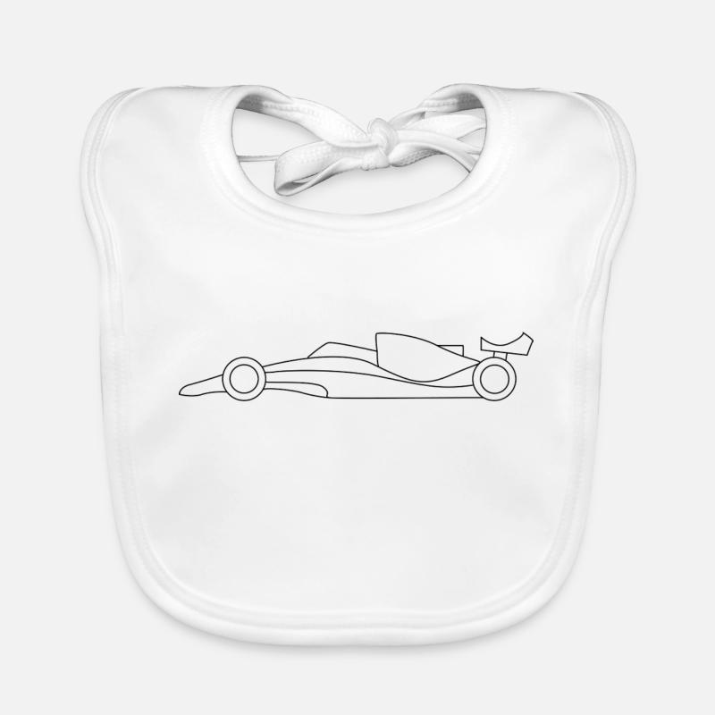 Rennauto - Simples Design Baby Bio-Lätzchen