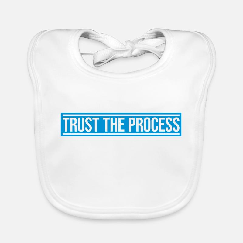 trust the process Zitat Baby Bio-Lätzchen