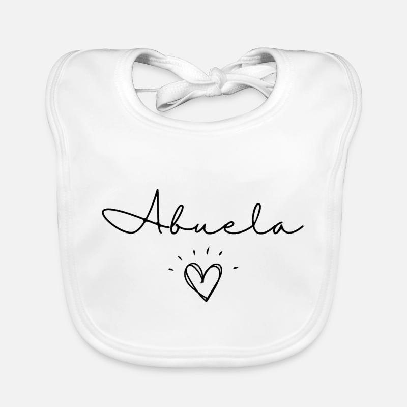 Abuela. Cadeau Abuela Bavoir bio Bébé