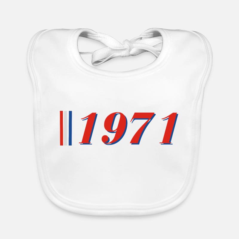 Année 1971 Bavoir bio Bébé