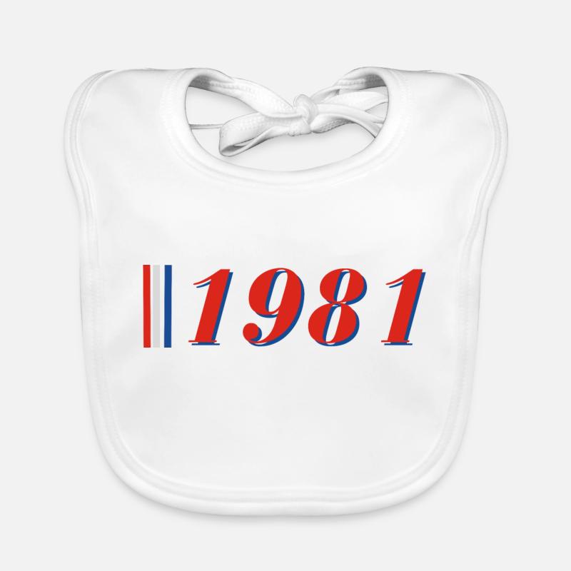 Year 1981 Organic Baby Bibs