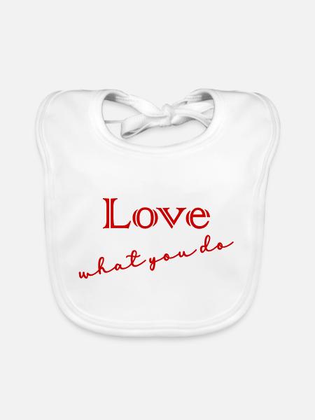 QUOTE,QUOTES,MESSAGE, MESSAGE,HUMOR - Organic Baby Bibs - white - Front