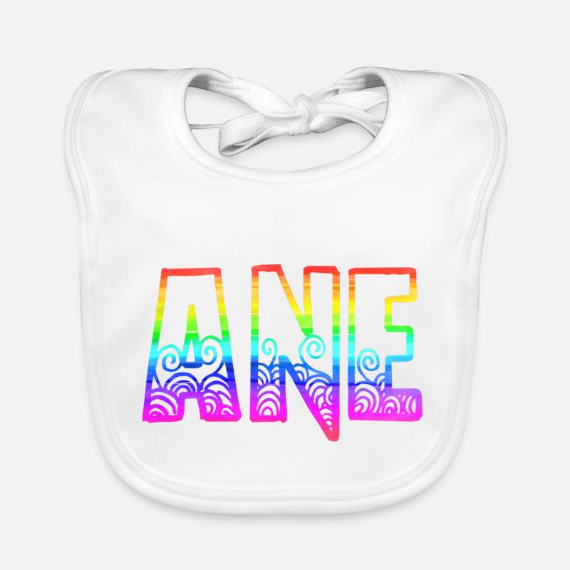 Ane RS Rainbow Organic Baby Bibs