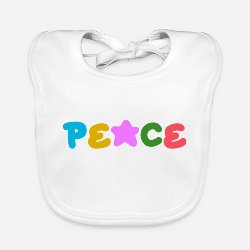 Frieden positives Denken Baby Bio-Lätzchen