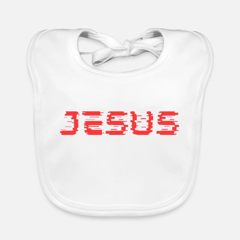 Jésus rouge Bavoir bio Bébé