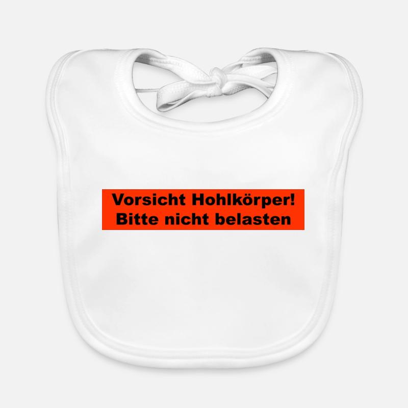 Vorsicht Hohlkörper Baby Bio-Lätzchen