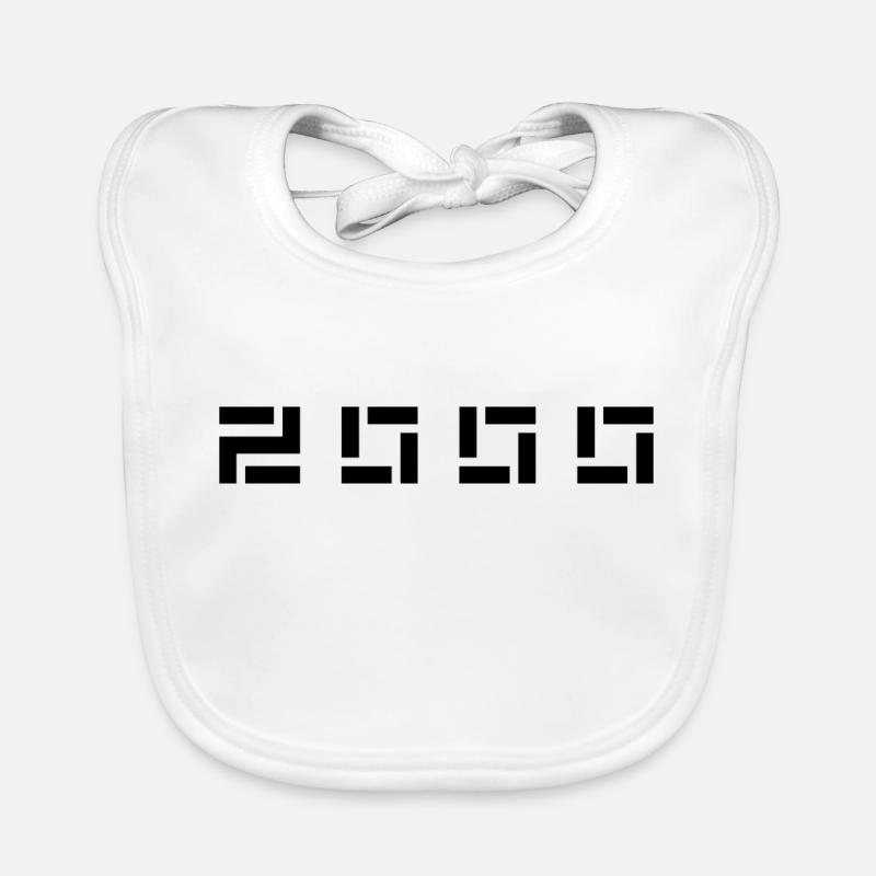 Année de naissance Né(e) - Fabriqué en 2000 Bavoir bio Bébé