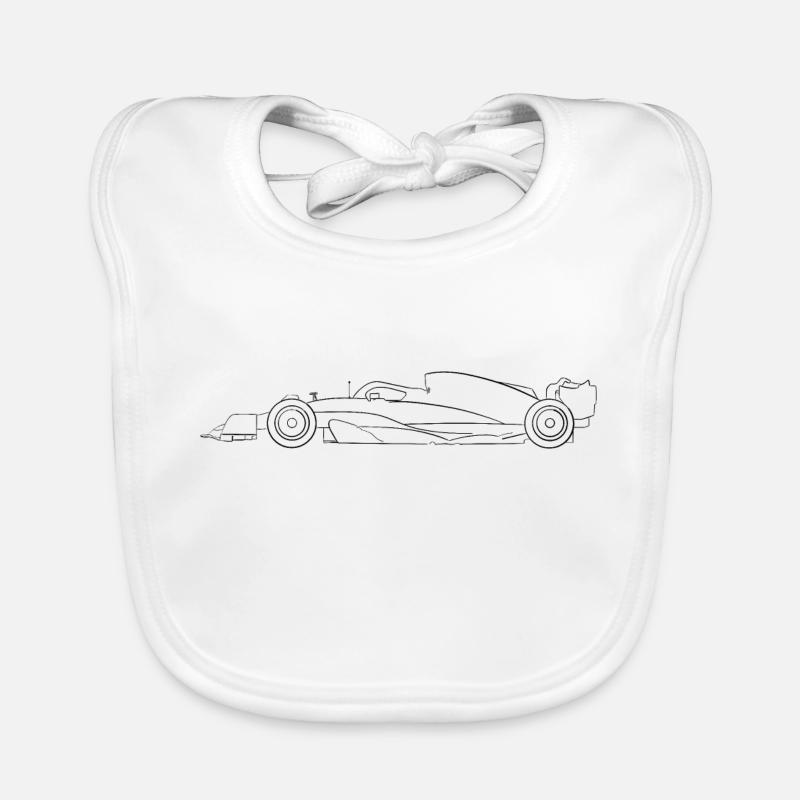 Racing car Organic Baby Bibs