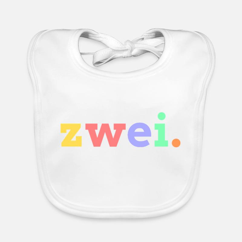 zwei 2. Geburtstag Baby Bio-Lätzchen