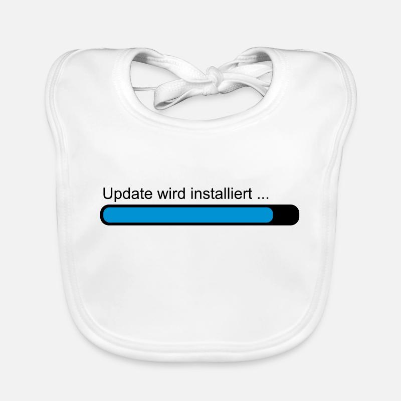 Update wird installiert ... Ladebalken Baby Bio-Lätzchen