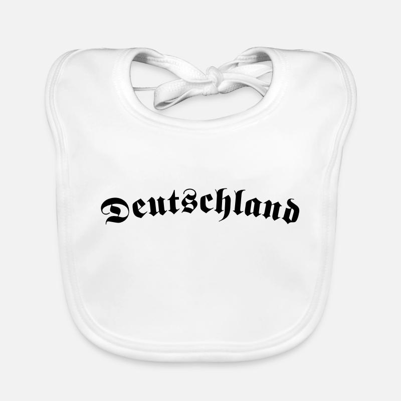 Deutschland1 - Bavoir bio Bébé - blanc